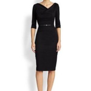 Black Halo Jackie O 3/4 Sleeve Dress Sz 6 NWT